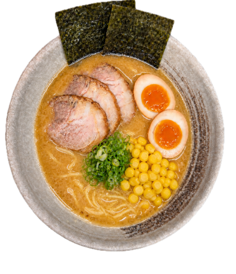 Miso ramen with sweet corn and chashu